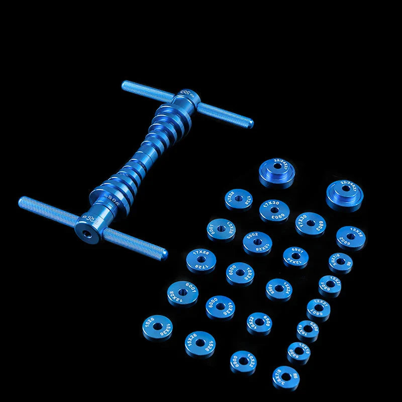 Bicycle Bearing Press Tool Set Installation Removal Kit Blue