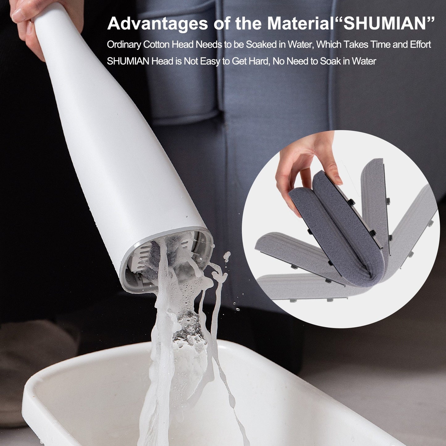 Automatic Self-Wringing Mop