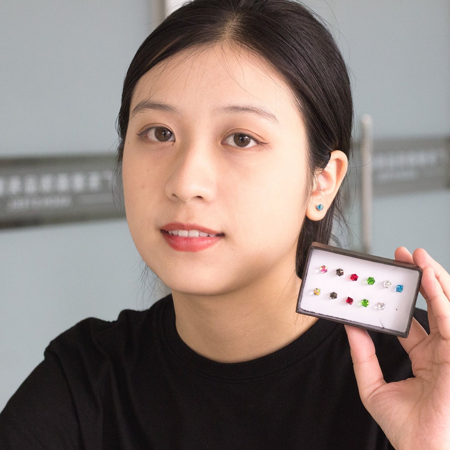 Earrings Set For Women Stainless Steel 6Pairs/Box Piercing 316L Valentines Day Hypoallerge Small brinco Child Gifts