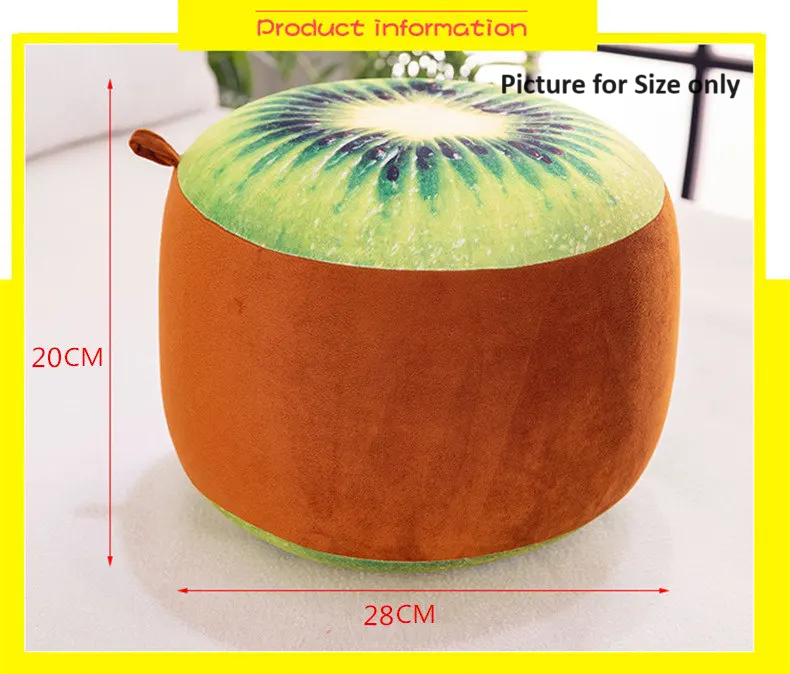 Adorable Watermelon Inflatable Stool for Kids - Portable, Plush, and Fun!