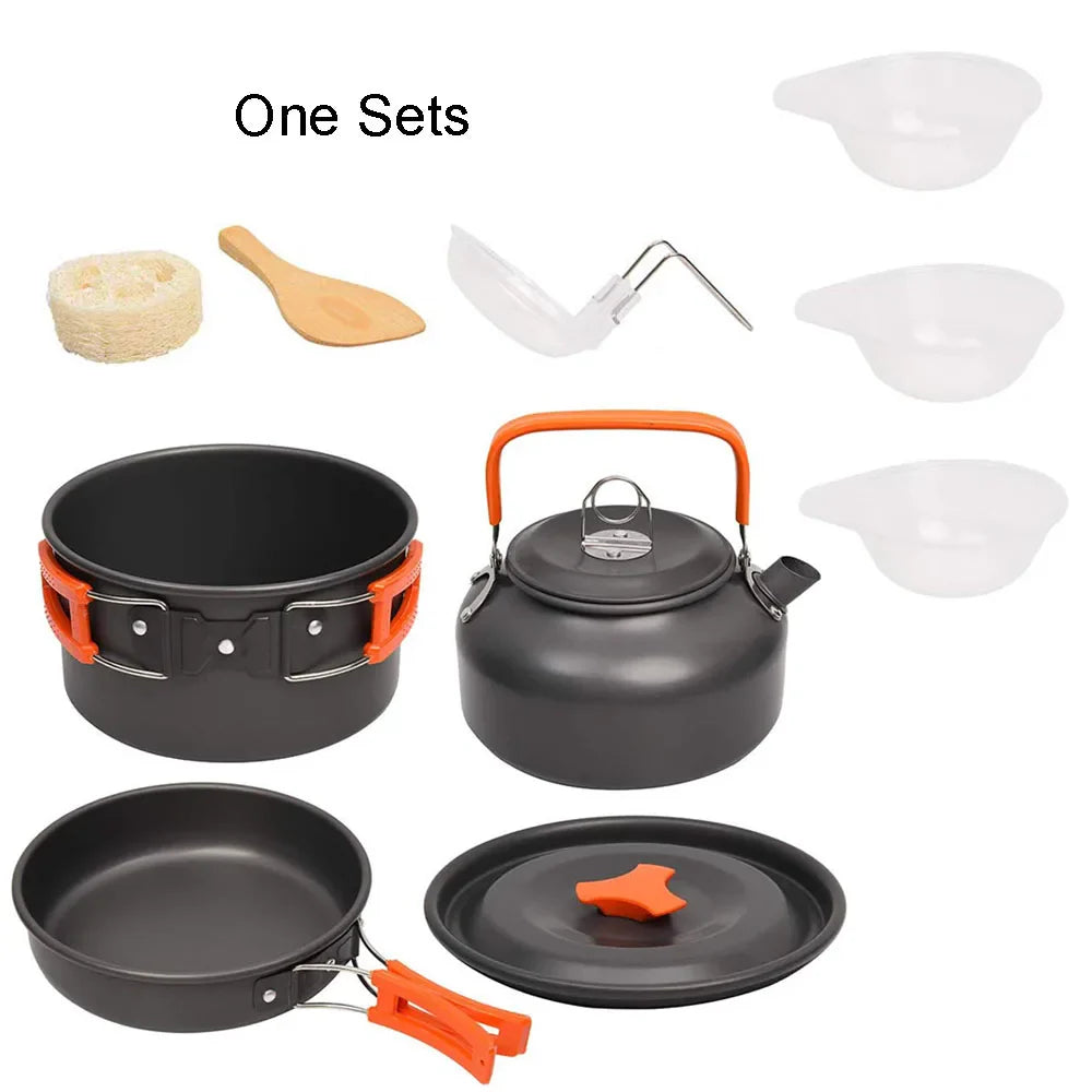 11-Piece Camping Cookware Cooking Set