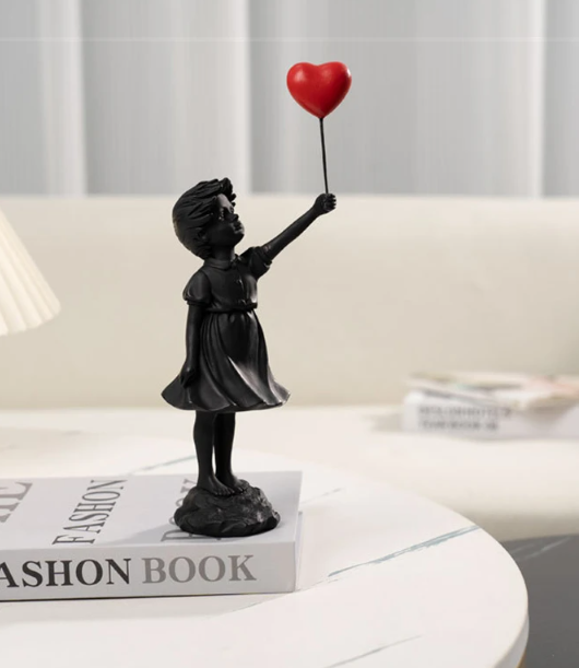 Banksy Balloon Girl Sculpture