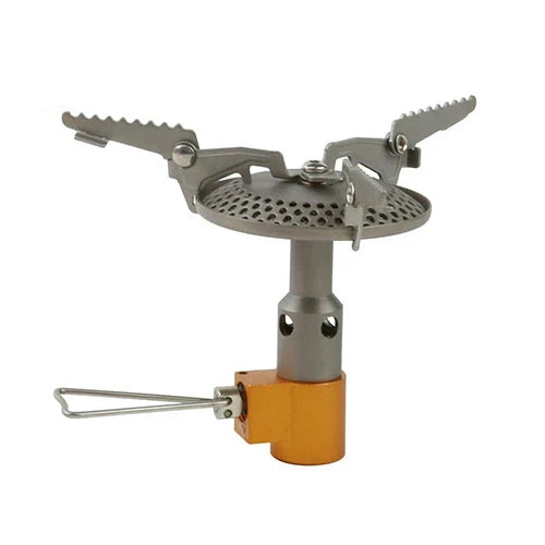 Mini Titanium Camping Stove Silver