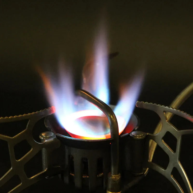 1000ml Dual-Fuel Gasoline Gas Stove Silver