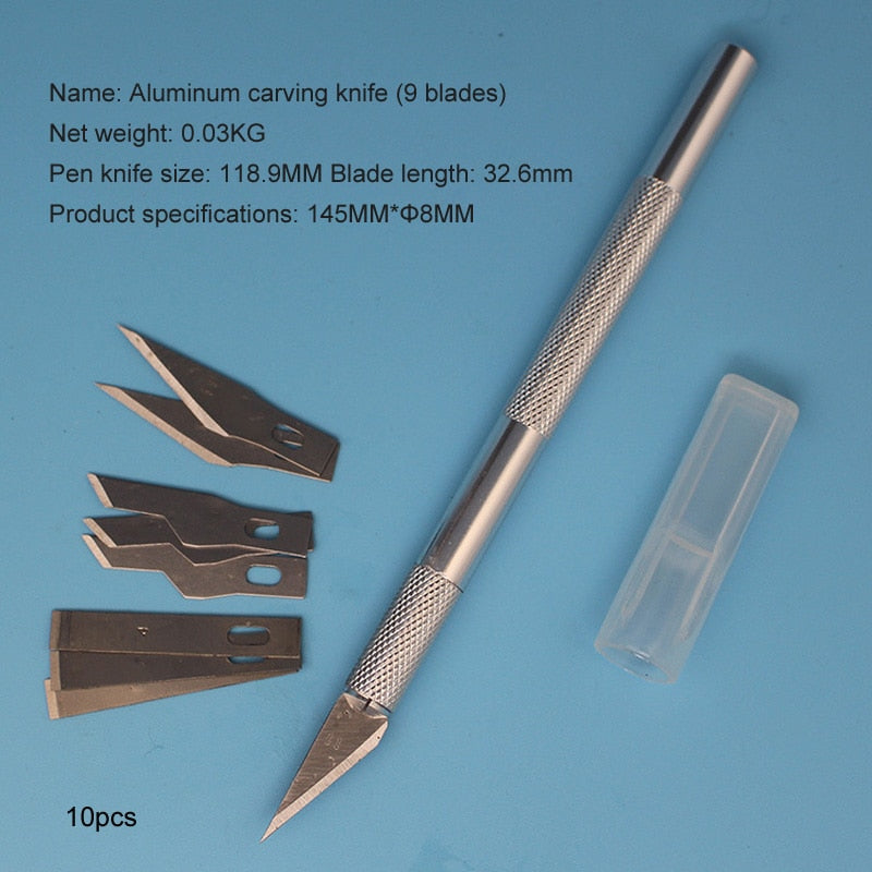 Metal Scalpel Knife Tools Kit