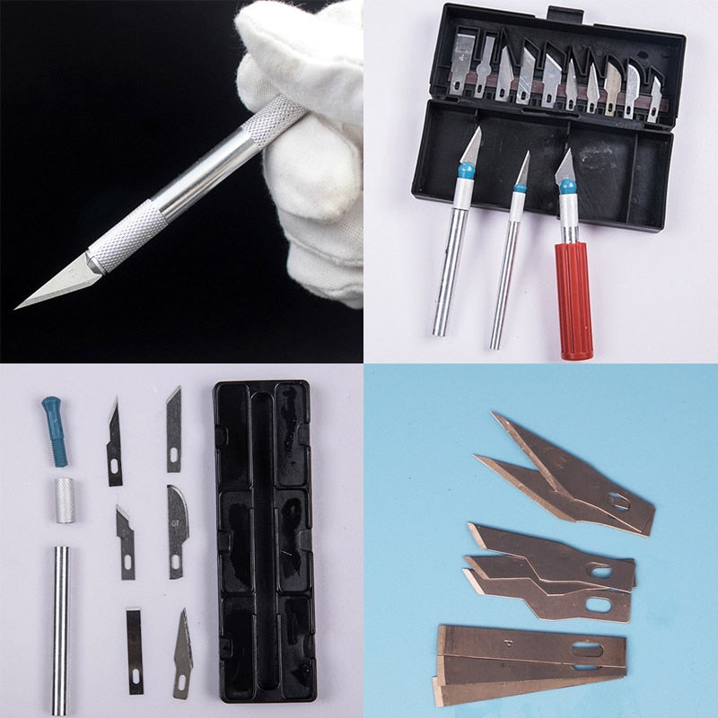 Metal Scalpel Knife Tools Kit