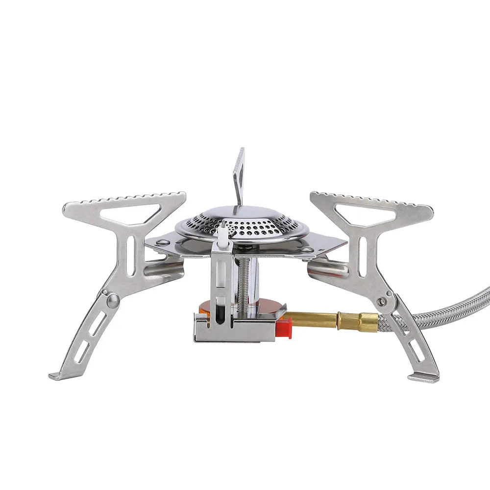 Portable Split Gas Stove 3000W Silver