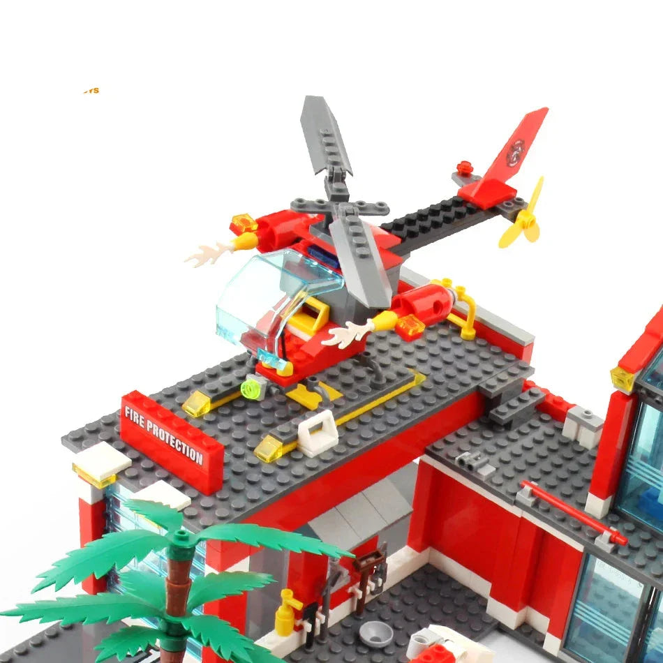 Fire Station Building Blocks Set for Kids (756pcs)