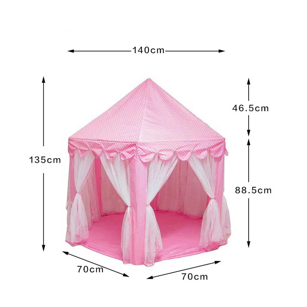 Princess Castle Tipi Tent & Ball Pool for Kids