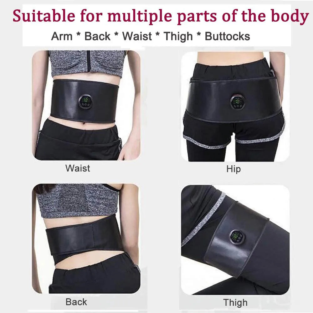 Electric ABS Stimulator Belt - EMS Abdominal Exerciser for Fitness Training