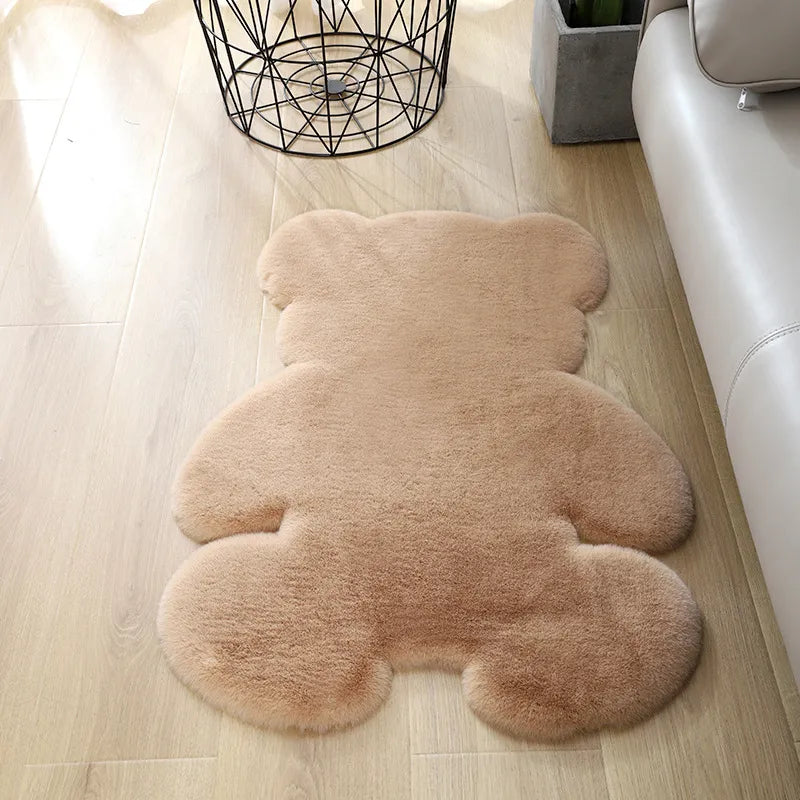 Luxurious Bear Rug Super Soft Carpet - Brown, 120x160cm