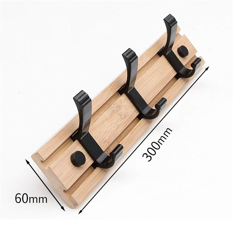 Fashion Style Bedroom Furniture Coat Rack Clothes Hanger Hooks Living Room Closet Bamboo Hat Racks Coat Hanger Wall Hook