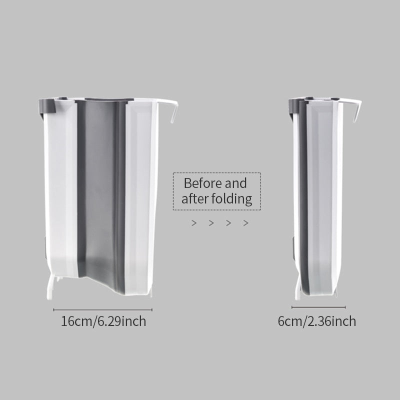 Foldable kitchen Trash Bin