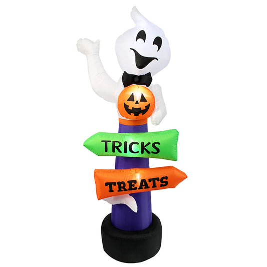 Halloween Inflatable Glowing Signpost Outdoor Decoration