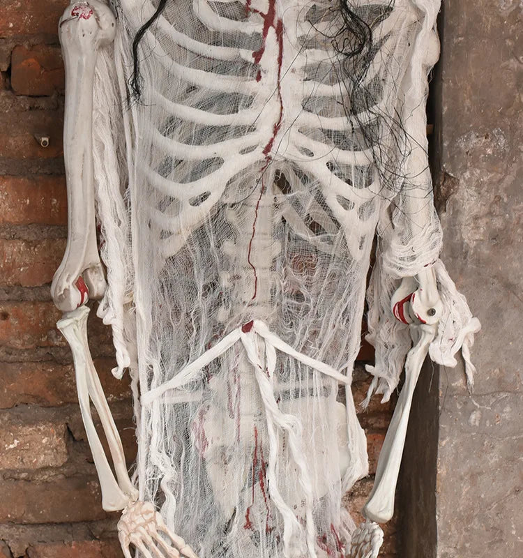 Halloween Movable Skeleton Realistic Haunted Decor