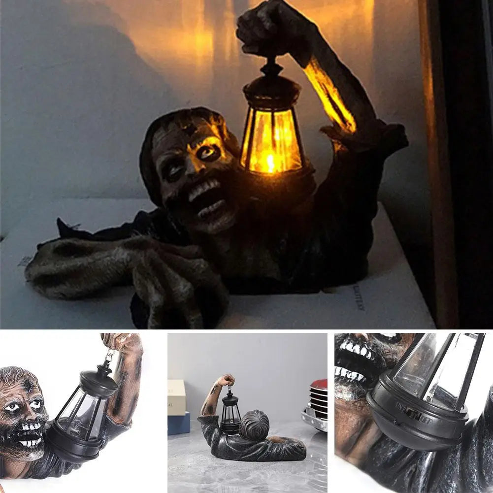 Halloween Zombie Crawling Horror Decor with LED Lights