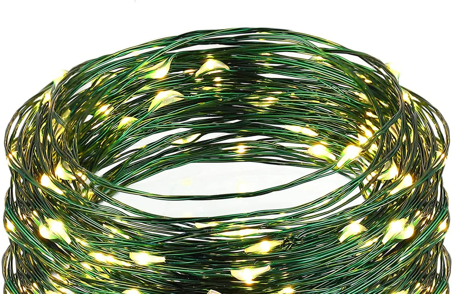 200M Green Wire 8 Modes Fairy String Lights - 2000 LEDs Waterproof Firefly Lamp