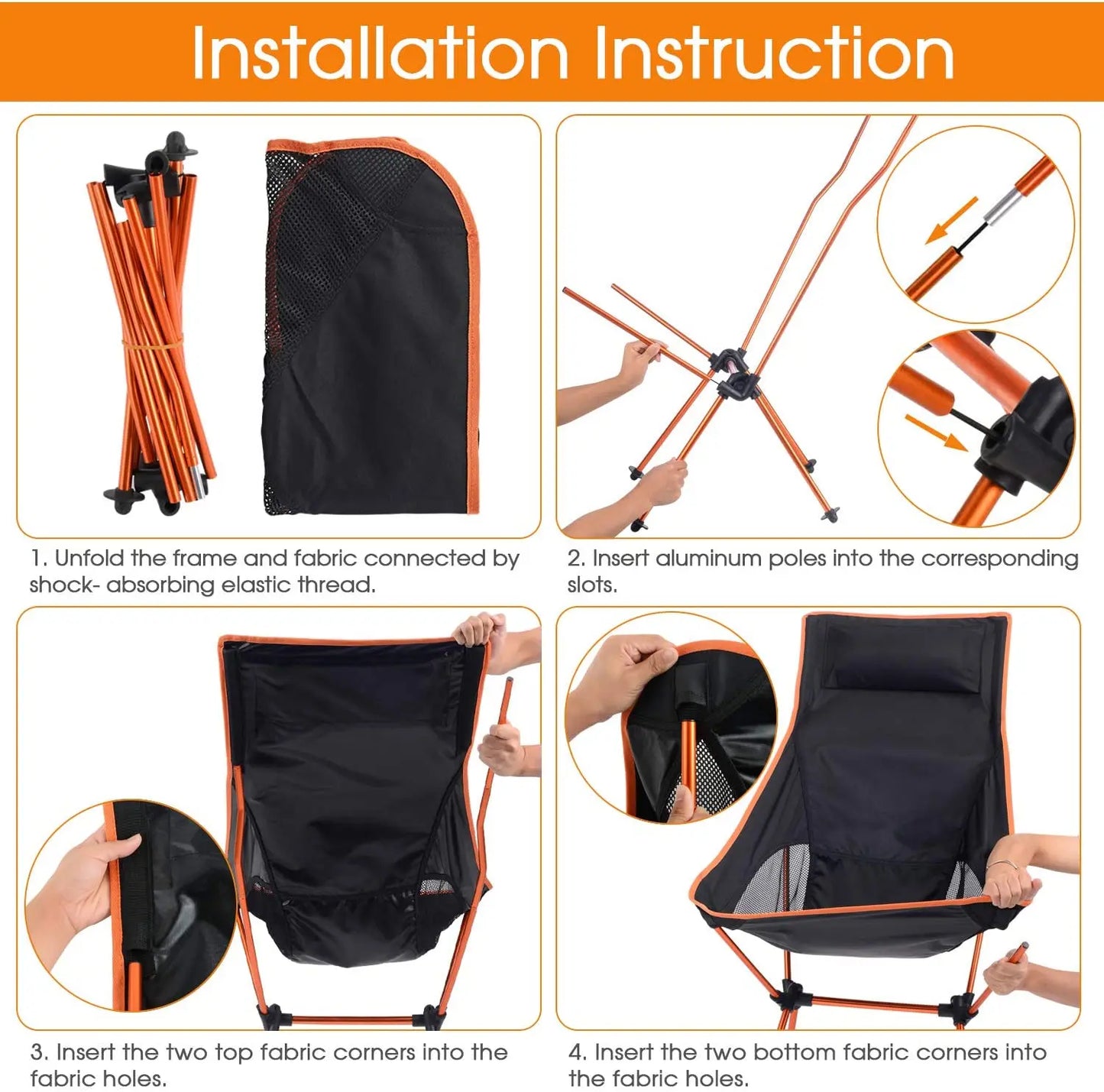 Portable Oxford Cloth Camping Chair