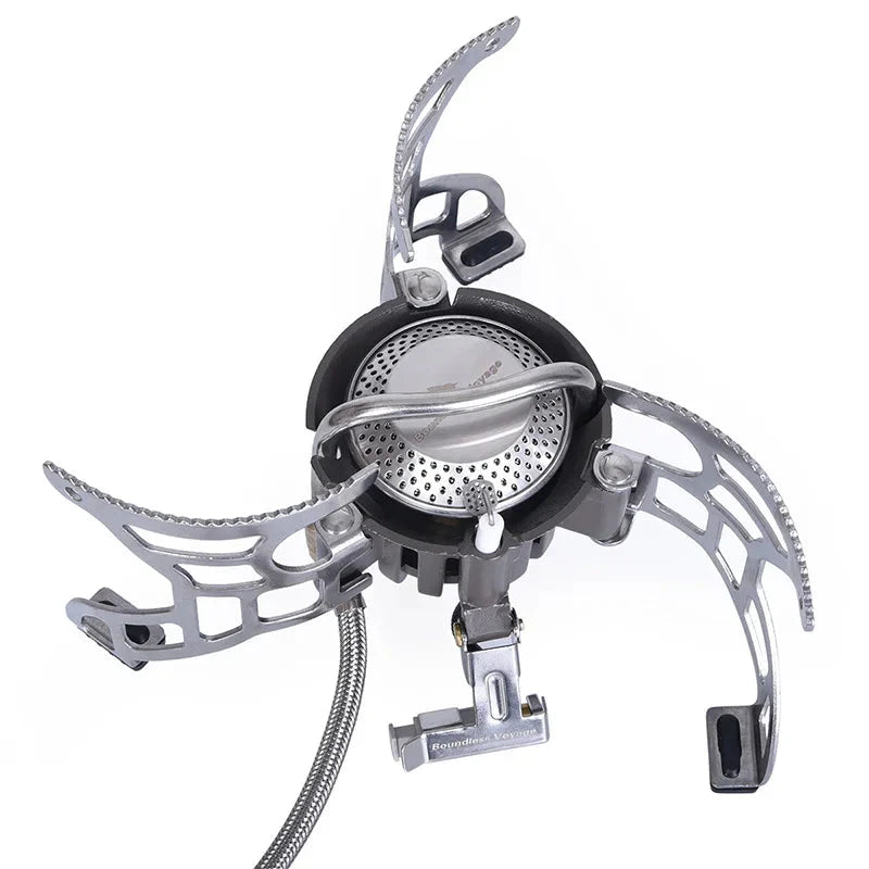 3500W Foldable Camp Gas Stove Silver