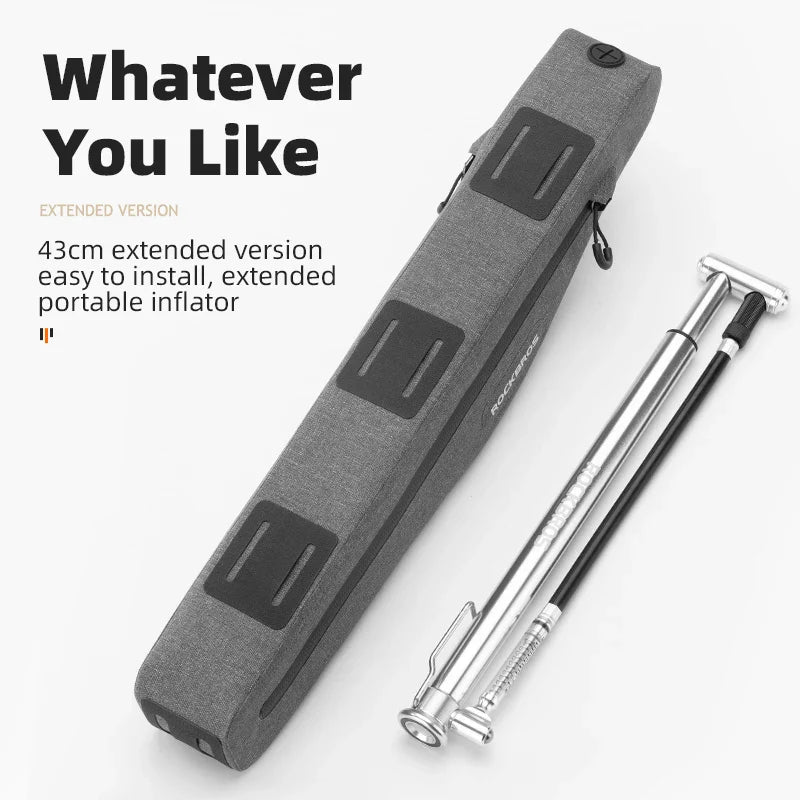 1.5L Lengthened Waterproof Triangle Bike Bag 600D Polyester Green