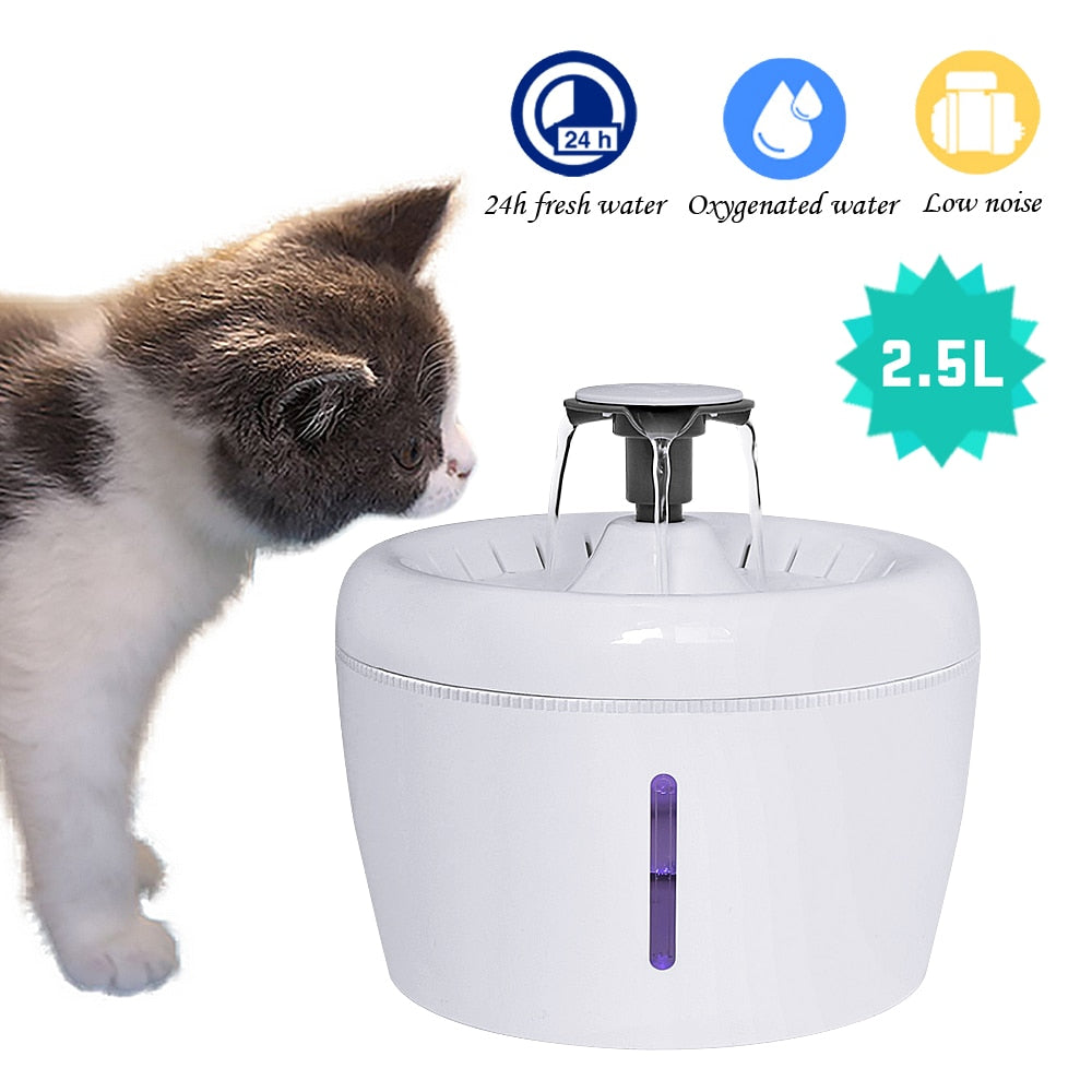 Automatic Cat Fountain Water Drinking