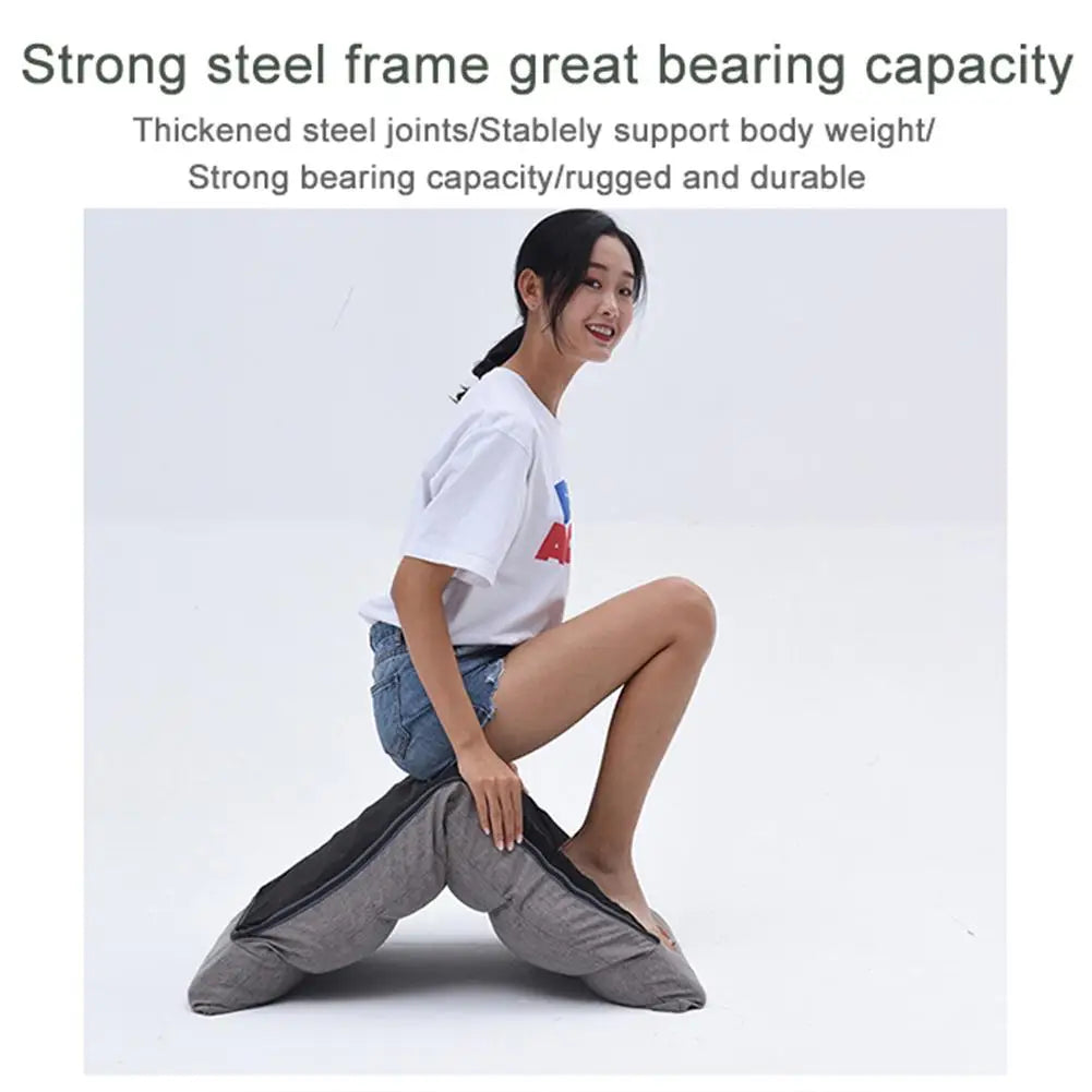 Adjustable Floor Gaming Sofa Chair - Padded Lounger with Back Support