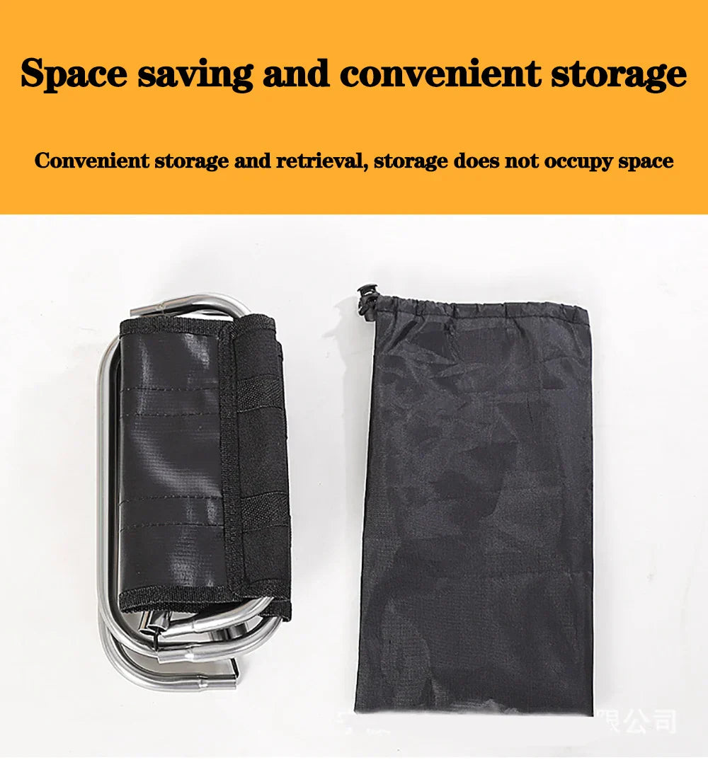 Folding Portable Outdoor Stool - Ultra-Light Bench for Travel and Camping