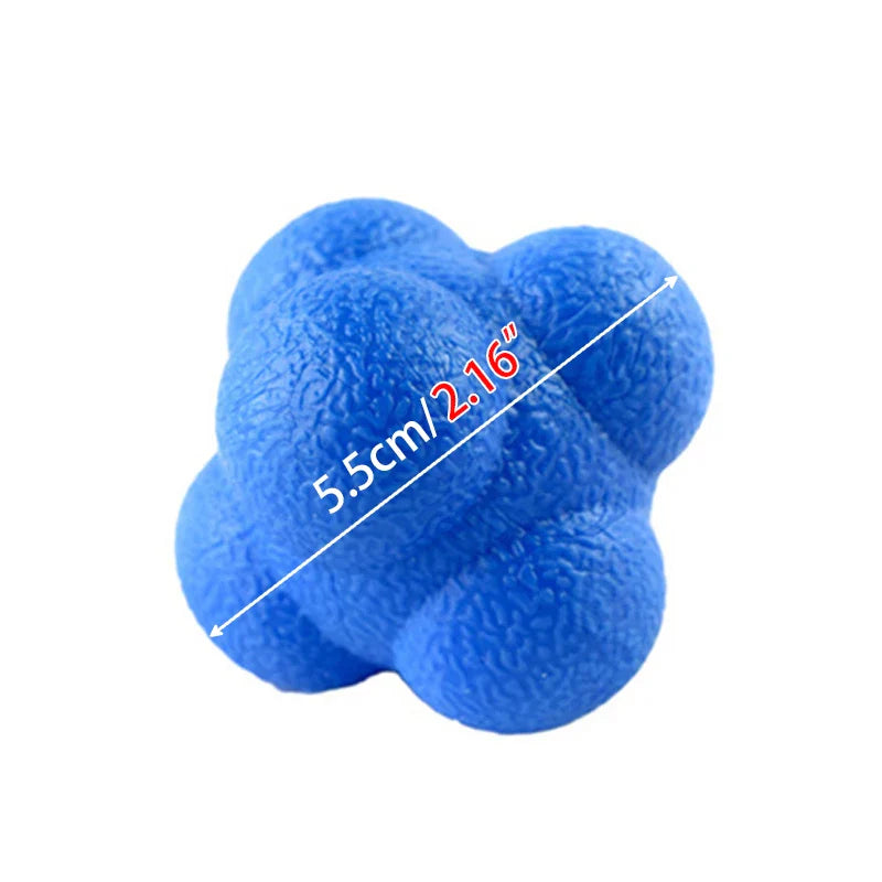 Hexagon Reaction Ball Agility & Reflex Training Tool Blue