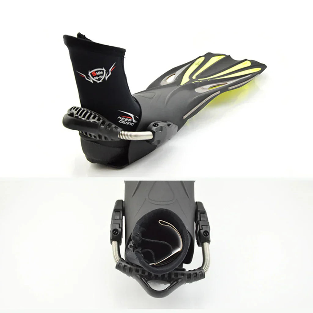 5mm Neoprene Dive Boots - High Cut Zipper Wetsuit Boots