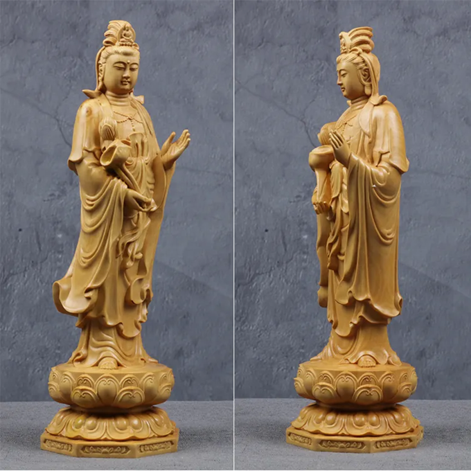 Wooden Guanyin - Ru Laifo Statue