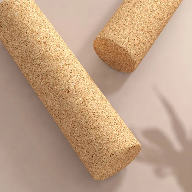 High-Quality Natural Cork Yoga Column Roller