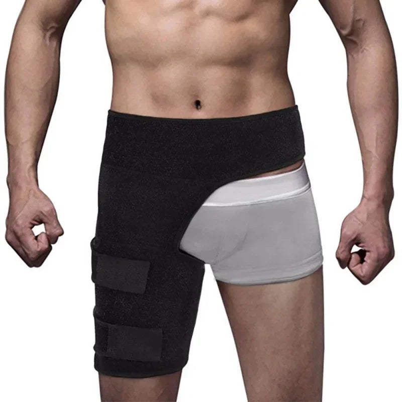 Adjustable Hip & Thigh Compression Sleeve Black