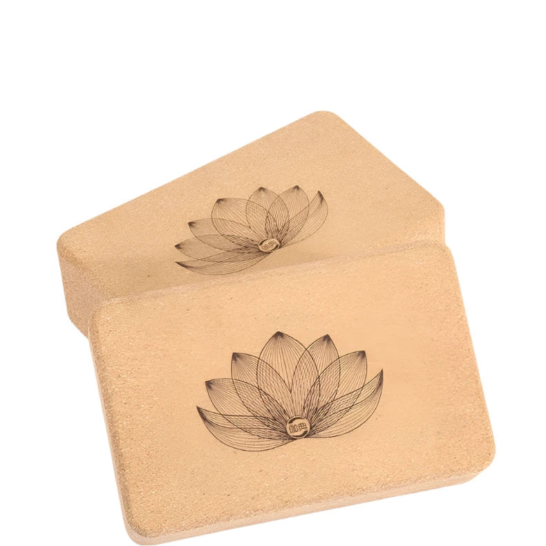 Natural Cork Yoga Block for Body Shaping (Beige)
