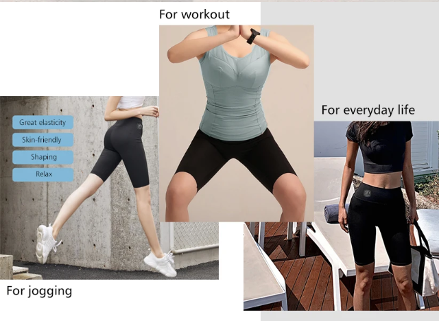 EMS Muscle Stimulator High Waist Yoga Shorts – 8 Modes, 19 Intensity Levels XL