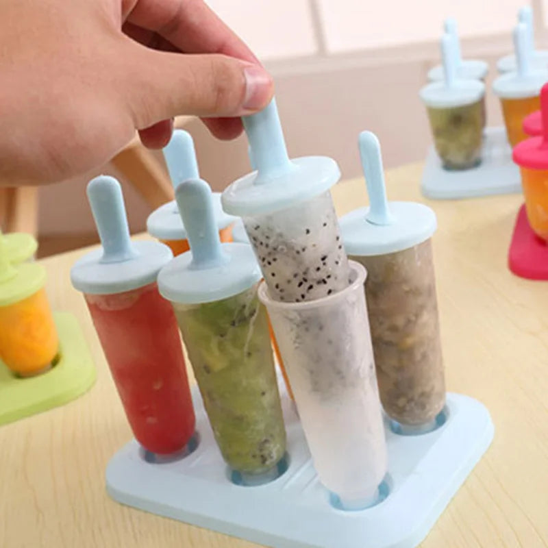 Ice Pop Molds Reusable Popsicle Cube Maker