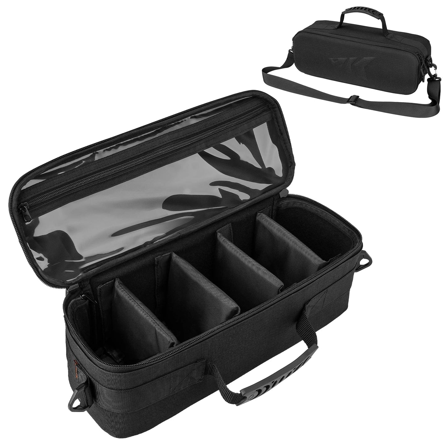 Fishing Tackle Reel Case with Shockproof Dividers