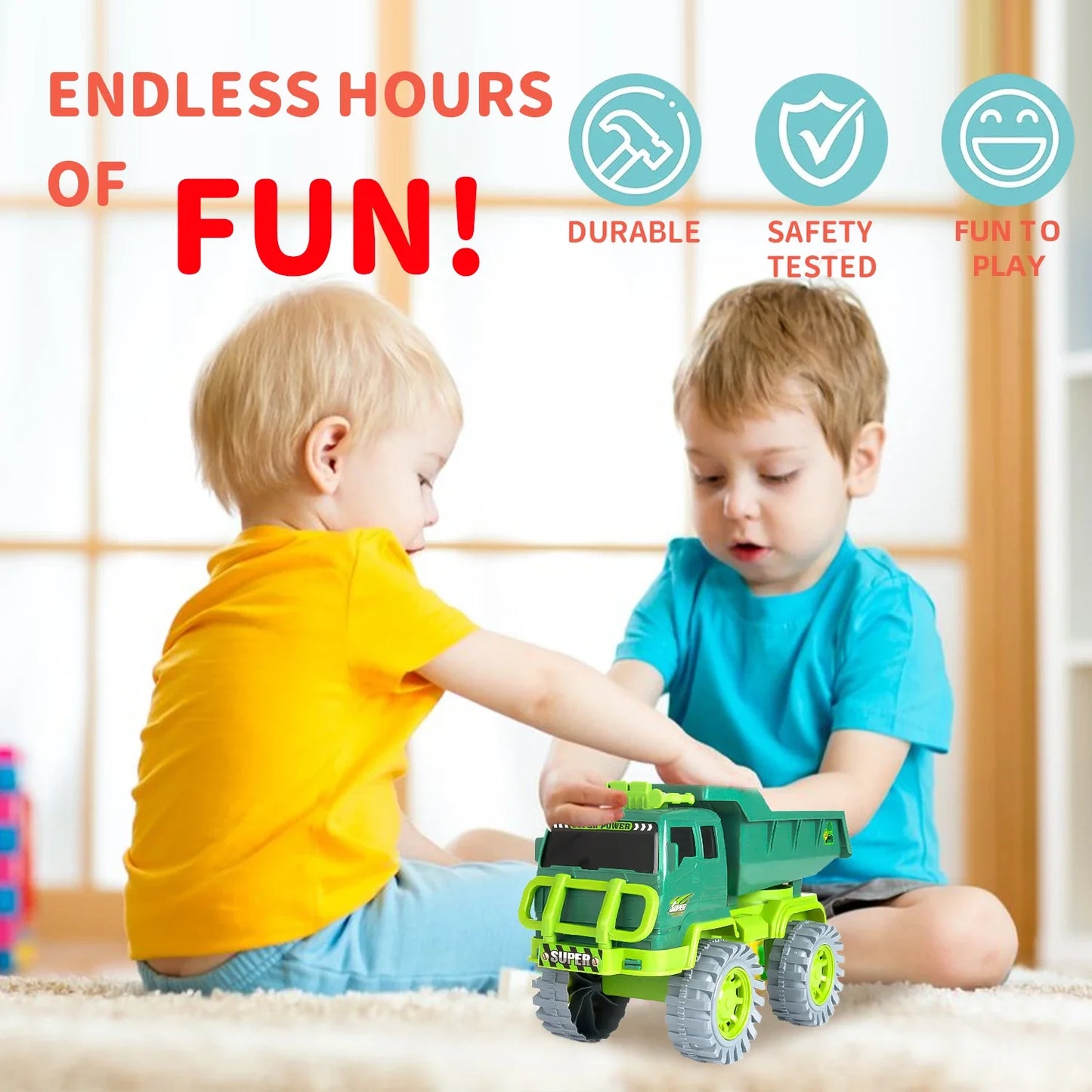 Kids Engineering Dump Truck Toy (Green)