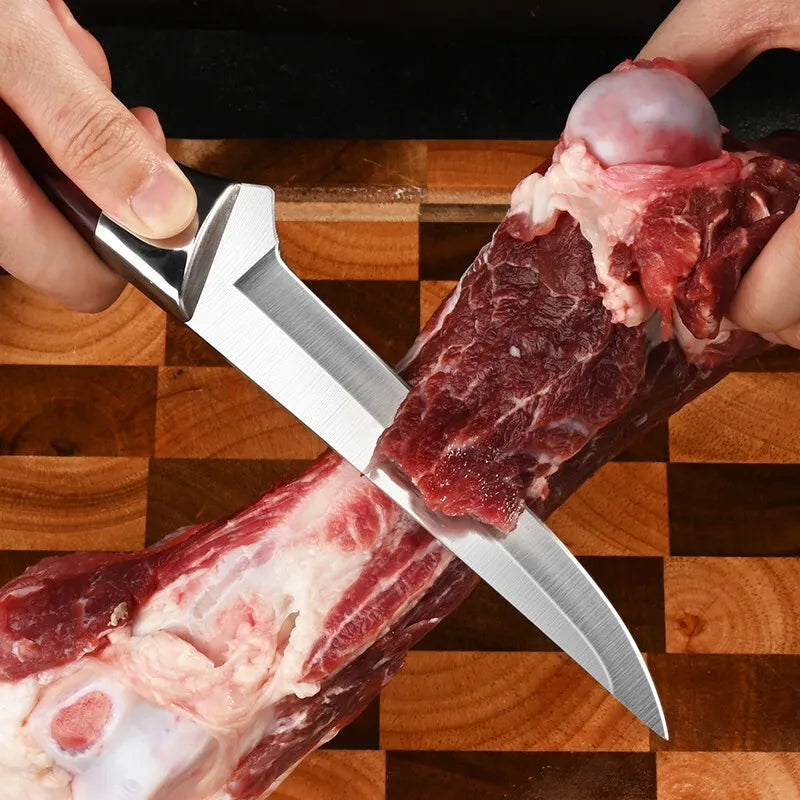 Kitchen Boning Knife – Stainless Steel Meat Cleaver & Paring Knife