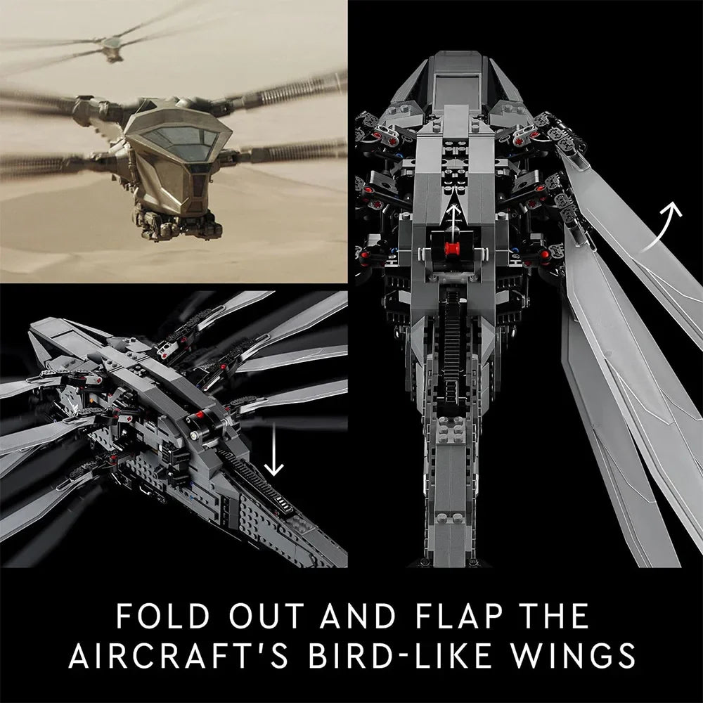 Ornithopter Building Kit – 1369-Piece Model Set (Compatible with Major Brands)