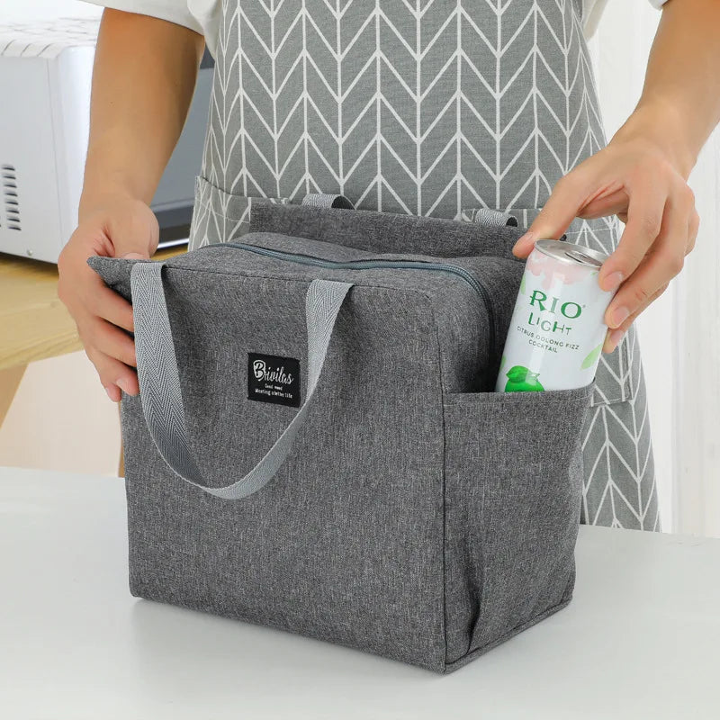 Large Capacity Waterproof Insulated Cooler Bag (Grey)