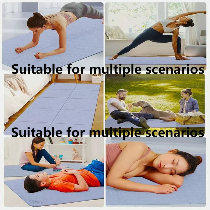 Foldable Non-Slip Yoga Mat Thickness (8mm)