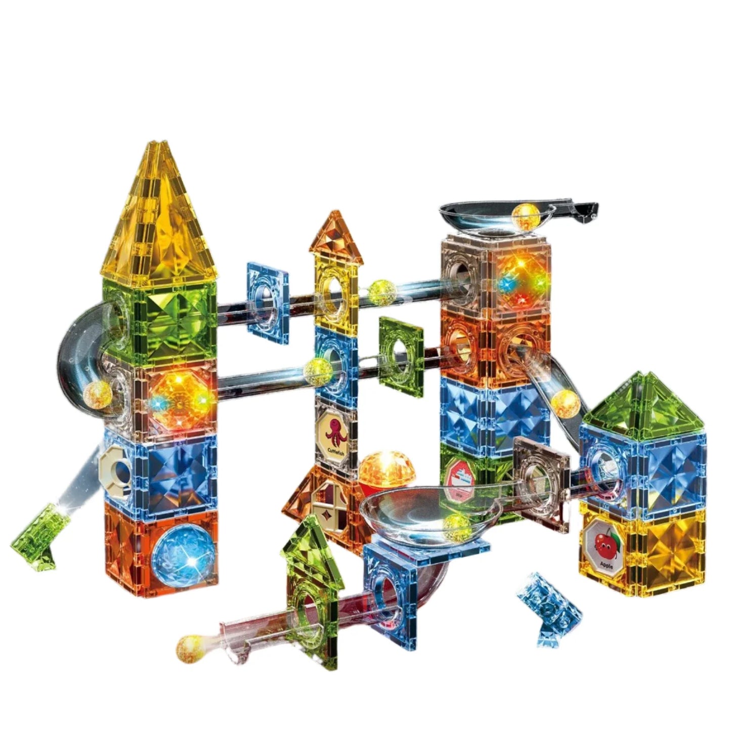 Magnetic Building Blocks with Marble