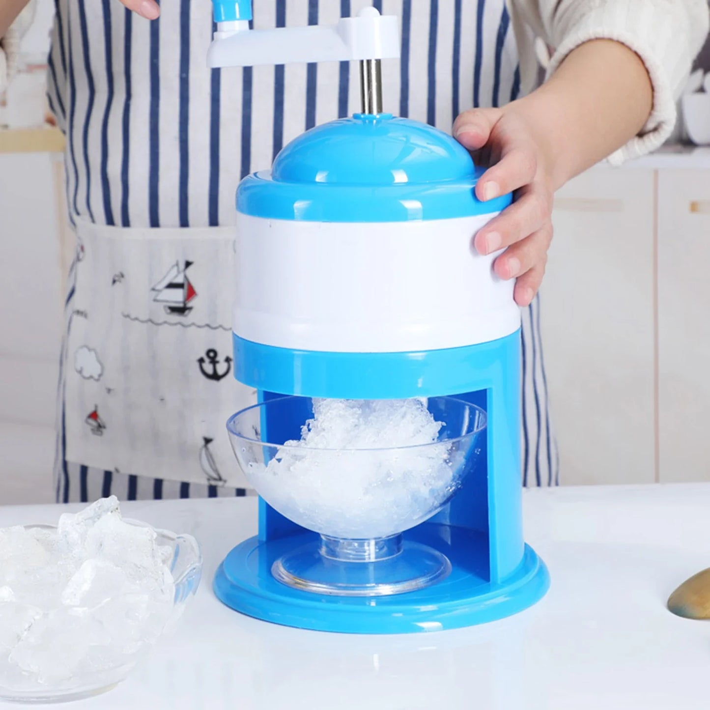 Manual Shaved Ice Crusher Portable Ice Breaker Machine