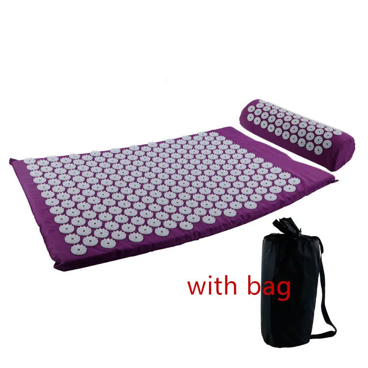 Acupressure Yoga Mat & Pillow Set for Stress Relief