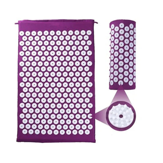 Acupressure Yoga Mat & Pillow Set for Stress Relief