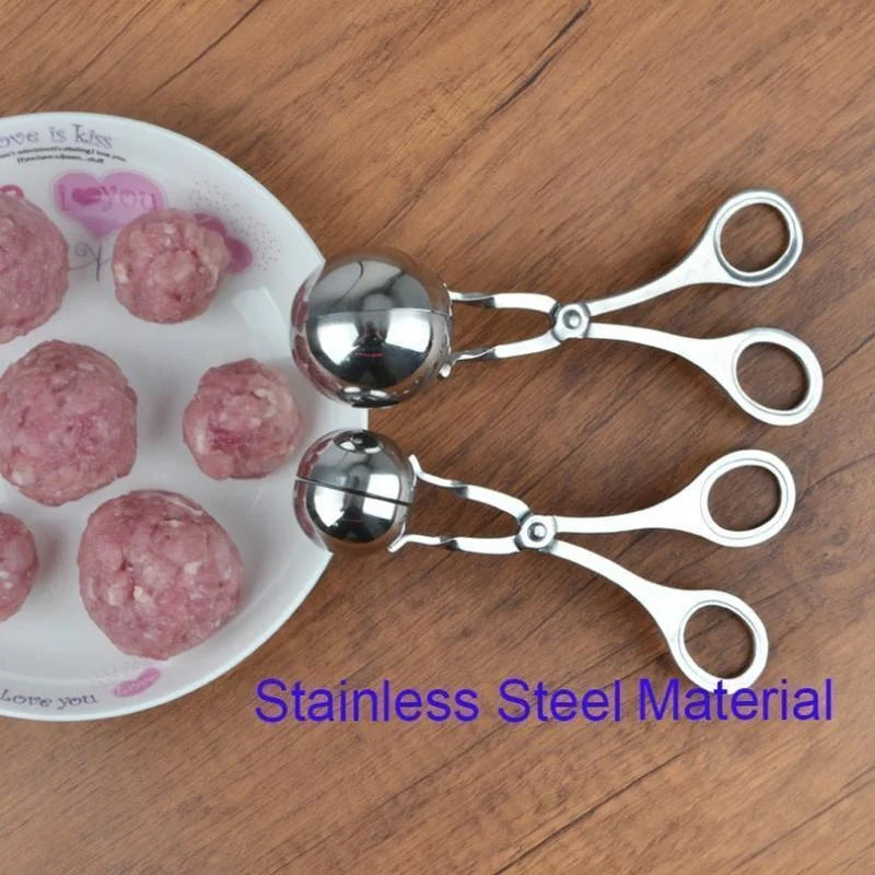 Stainless Steel Meatball Maker – Non-Stick Meatball & Rice Ball Shaper