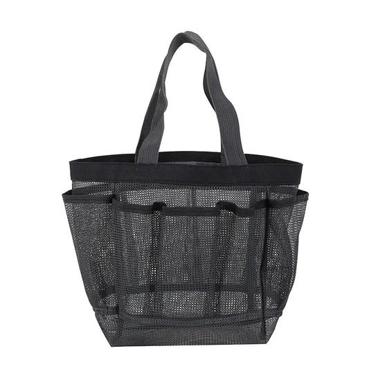 Portable Mesh Shower Caddy with 8 Pockets