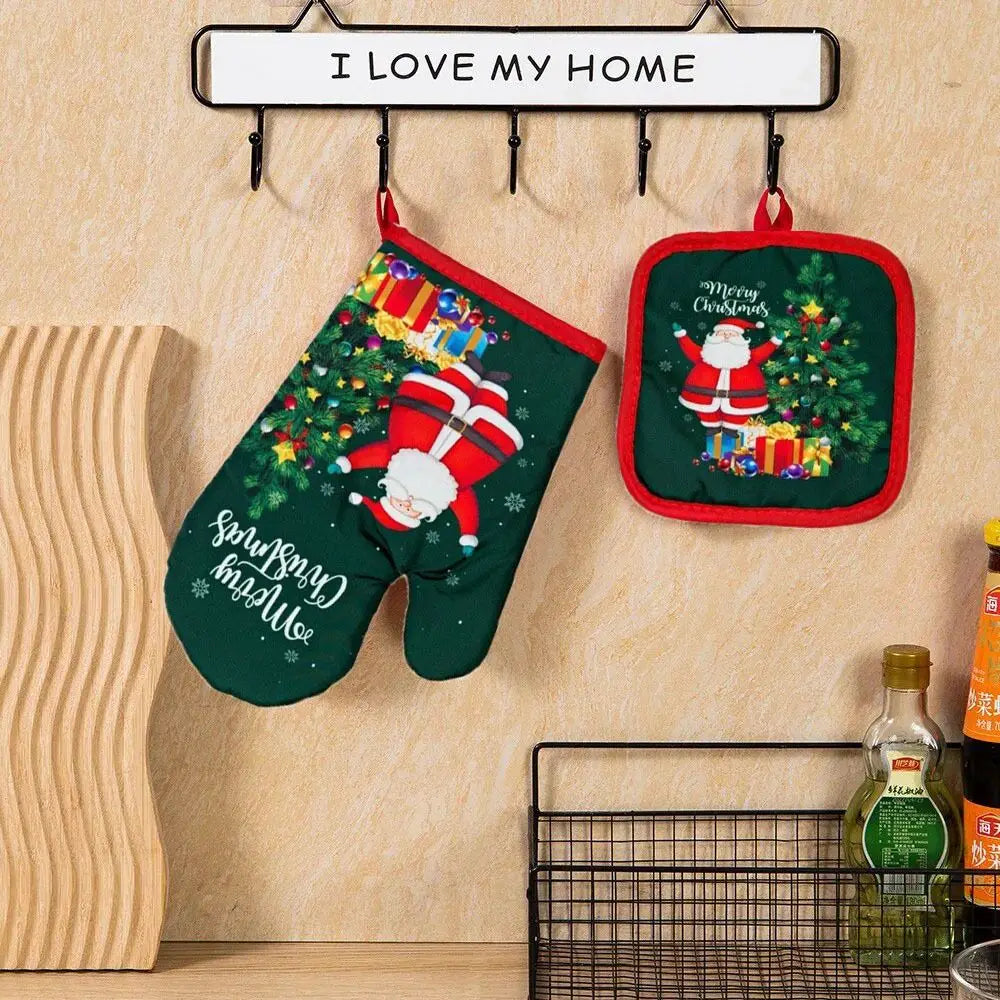 Microwave Mitts & Potholder Set