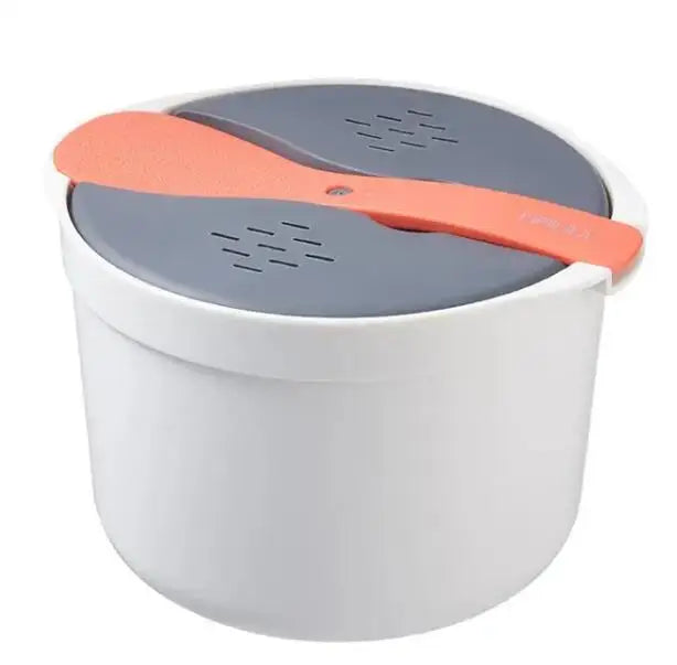 Portable Microwave Rice Cooker & Bento Lunch Box Orange
