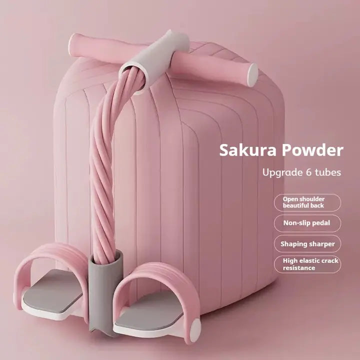 6-Tube Elastic Yoga Pedal Puller